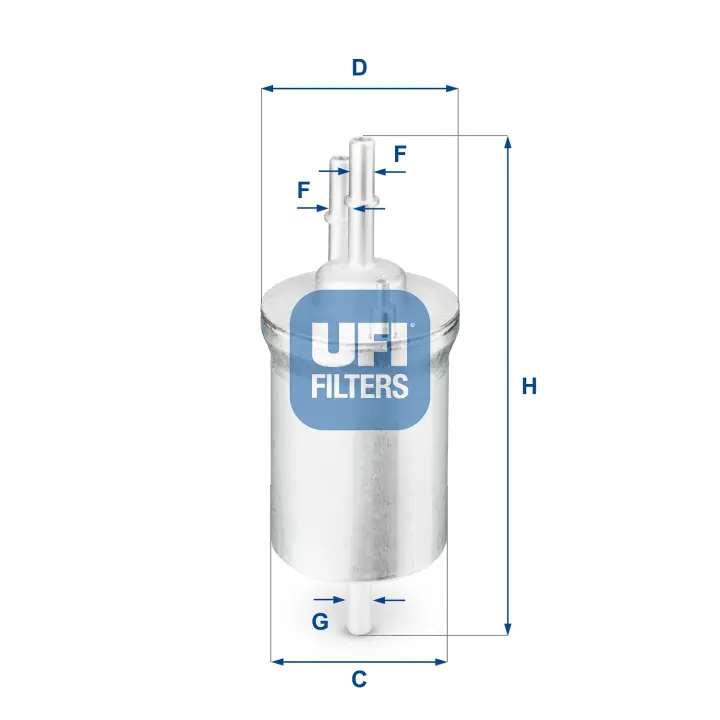 Фільтр паливний VAG 1.6-2.0 FSI, TFSI 04- (OE) (вир-во) UFI 31-840-00 (фото 1)