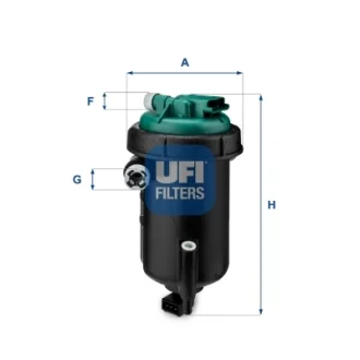 Фільтр паливний FIAT DUCATO 2.3-3.0 JTD 06-10, PEUGEOT BOXER 3.0 HDI 06-10 (OE) (вир-во) UFI 55-148-00