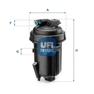 Фільтр паливний CHEVROLET CAPTIVA 2.0 VCDI, OPEL ANTARA 2.0 CDTI 06-10 (OE) (вир-во) UFI 55-163-00