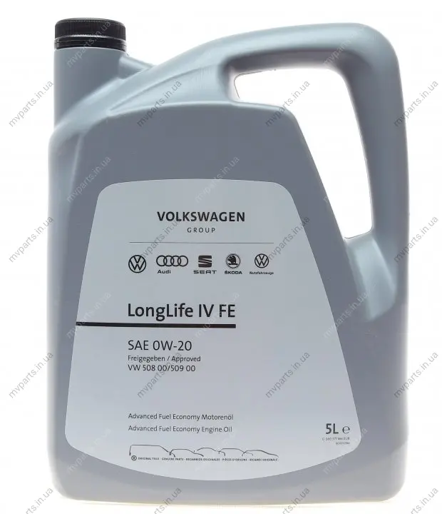 Олива 0W20 LongLife IV (5л) VW 508.00/509.00 VAG GS60577M4 (фото 1)