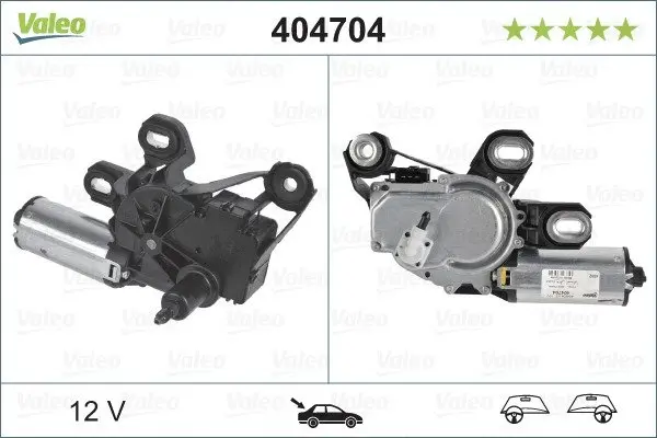 Моторчик склоочисника MB Vito (W639) 03- (задній) VALEO Valeo 404704 (фото 1)