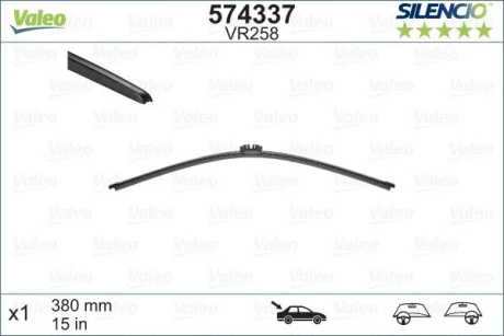Щітка склоочисника (задня) (380mm) BMW X5 (E70) 06-14 VALEO Valeo 574337