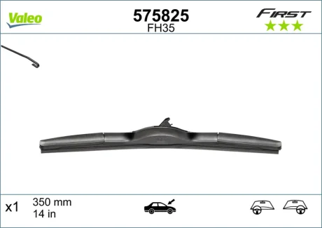 Щітка склоочисника 350 мм гібридна (вир-во) Valeo 575825