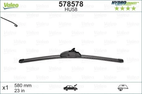 Щітка склоочисника (580mm) BMW 3 (E46) 98-05/Mazda MX-30 20- VALEO Valeo 578578