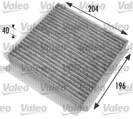 Фільтр салону вугільний SMART FORTWO 04-07, CITYCOUPE 98-04 (вир-во VALEO) Valeo 698774 (фото 1)