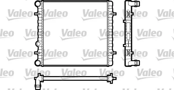 Радіатор охолодження Skoda Octavia/VW Bora/Golf IV 1.4-2.3/1.9TDI 98-10 VALEO Valeo 731606 (фото 1)
