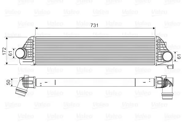 Радіатор інтеркулера Renault Master 2.3dCi 10- VALEO Valeo 818561 (фото 1)