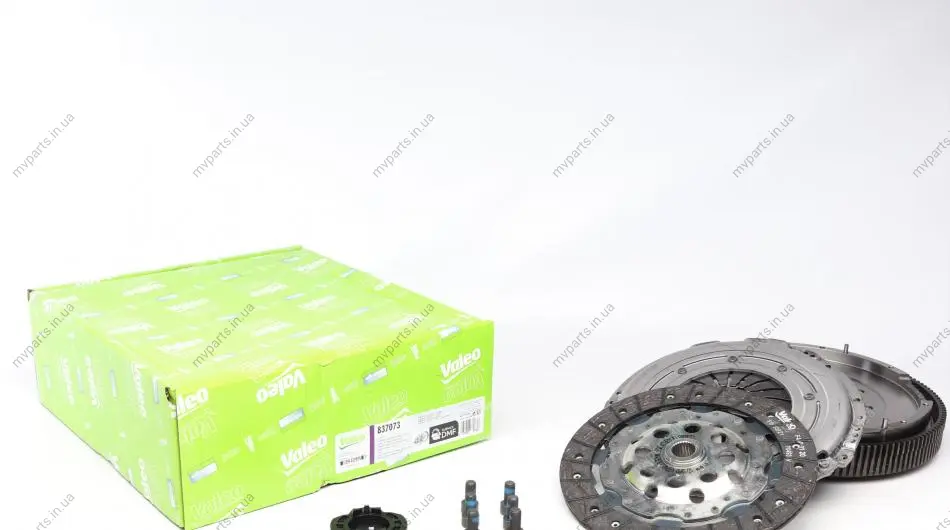 Демпфер + комплект зчеплення VW Caddy 1.9TDI 77kw 04-10/Golf V 1.6TDI 66-77kw 03-08 (+вижимний) VALEO Valeo 837073 (фото 1)