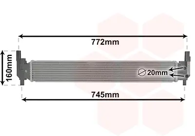 Радіатор охолодження Skoda Fabia/Rapid/Roomster1.2/1.4 TSI 10- VAN WEZEL Van Wezel 03002346 (фото 1)