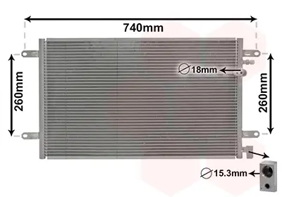 Радіатор кондиціонера Audi A6 2.0-5.2 04-11 VAN WEZEL Van Wezel 03005237 (фото 1)