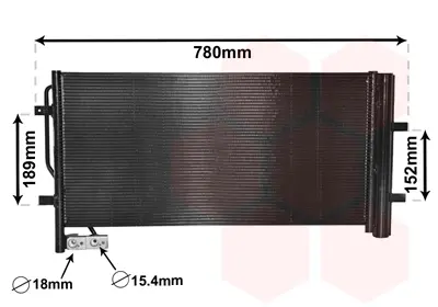 Радіатор кондиціонера Audi Q3 1.4/2.0 TDI 11- VAN WEZEL Van Wezel 03005382 (фото 1)