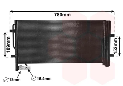 Радіатор кондиціонера Audi Q3 1.4/2.0 TDI 11- VAN WEZEL Van Wezel 03005382