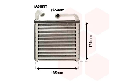 Радіатор пічки Skoda OctaviaIII/SuperbIII/Karoq/Kodiaq/VW Crafter/Arteon 12- VAN WEZEL Van Wezel 03016385