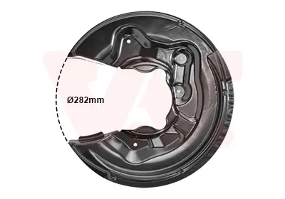 Захист диска гальмівного (заднього) (R) VW Tiguan/Passat/Skoda Superb 08-15 VAN WEZEL Van Wezel 0334374 (фото 1)