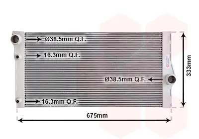 Радіатор охолодження BMW 5 (F10)/7 (F01-F04) 10-16 B47/N47/N57 VAN WEZEL Van Wezel 06002410 (фото 1)