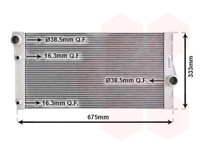 Радіатор охолодження BMW 5 (F10)/7 (F01-F04) 10-16 B47/N47/N57 VAN WEZEL Van Wezel 06002410