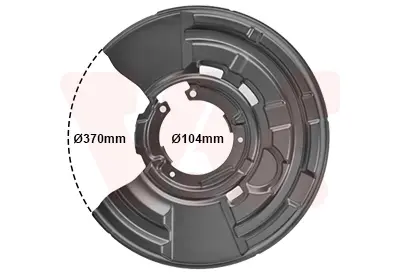 Захист диска гальмівного (заднього) (L) BMW 3 (F30/F80) 11- VAN WEZEL Van Wezel 0633373 (фото 1)