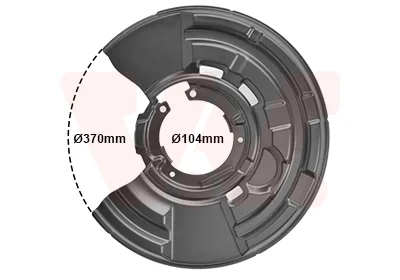Захист диска гальмівного (заднього) (L) BMW 3 (F30/F80) 11- VAN WEZEL Van Wezel 0633373