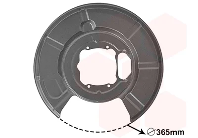 Захист диска гальмівного (заднього) (L) BMW 5 (E60) 01-10 VAN WEZEL Van Wezel 0655373