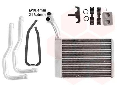 Радіатор пічки Citroen C5/C6/Peugeot 407 04- VAN WEZEL Van Wezel 09006330