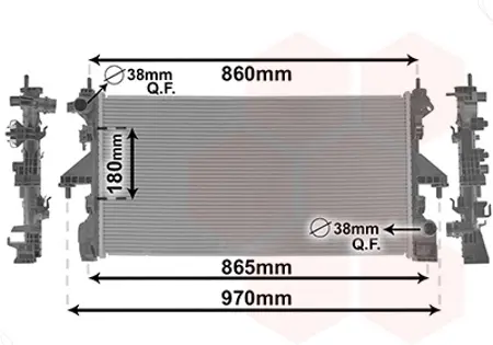 Радіатор охолодження Citroen Jumper/Peugeot Boxer 2.0/2.2D 15- VAN WEZEL Van Wezel 09012716 (фото 1)