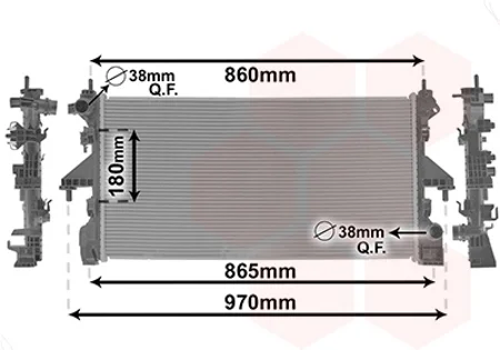 Радіатор охолодження Citroen Jumper/Peugeot Boxer 2.0/2.2D 15- VAN WEZEL Van Wezel 09012716