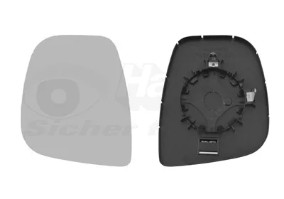 Скло дзеркала (з підігрівом) Citroen Berlingo/Peugeot Partner 08- (L) VAN WEZEL Van Wezel 0906837