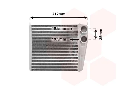 Радіатор пічки Nissan MicraIII 03- VAN WEZEL Van Wezel 13006256