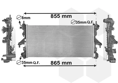 Радіатор охолодження Citroen Jumper/Fiat Ducato/Peugeot Boxer 3.0HDi 06- VAN WEZEL Van Wezel 17002398