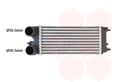Радіатор інтеркулера Ford Transit 1.5/1.6 TDCi 14- VAN WEZEL Van Wezel 18014733 (фото 1)