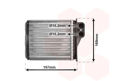 Радіатор пічки MB Sprinter 06- VAN WEZEL Van Wezel 30006400