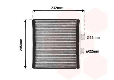 Радіатор пічки MB C-class (W204)/E-class (W212) 07-16 VAN WEZEL Van Wezel 30006472