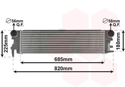 Радіатор інтеркулера MB Vito (W447) 14- VAN WEZEL Van Wezel 30014700