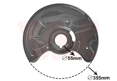 Захист диска гальмівного (переднього) (L) MB E-class (W211) 02-09 VAN WEZEL Van Wezel 3041371