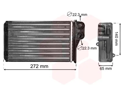 Радіатор пічки Peugeot 207/207SW 06-13 VAN WEZEL Van Wezel 40006292 (фото 1)