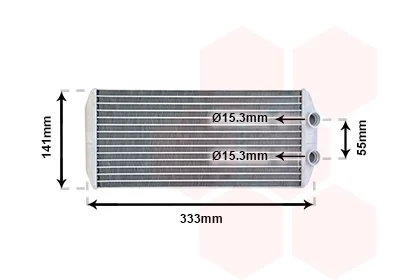 Радіатор пічки Citroen Berlingo/Peugeot Partner 1.6 HDI 08- VAN WEZEL Van Wezel 40006312