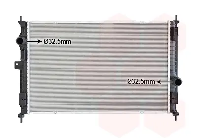 Радіатор охолодження Citroen Berlingo 1.5-1.6 HDi 18-/Opel Grandland 1.2-1.6/2.0D 17- VAN WEZEL Van Wezel 40012707 (фото 1)