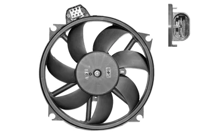 Вентилятор радіатора охолодження Megane/Scenic 08+ (вир-во) Van Wezel 4377747