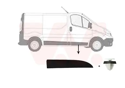 Накладка дверей (передніх/R) Opel Vivaro/Renault Trafic 14- VAN WEZEL Van Wezel 4396422 (фото 1)