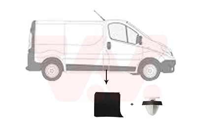 Молдинг крила (R) Opel Vivaro/Renault Trafic 14- VAN WEZEL Van Wezel 4396424