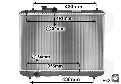 Радіатор охолодження Suzuki Swift 1.3-1.6 05- VAN WEZEL Van Wezel 52002083