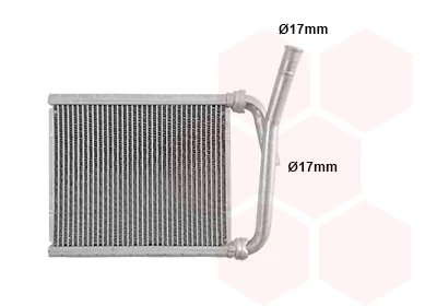 Радіатор обігрівача TOYOTA (вир-во) Van Wezel 53016701