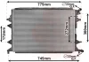 Радіатор охолодження VW Jetta 1.4TSI Hybrid 11- VAN WEZEL Van Wezel 58002370 (фото 1)