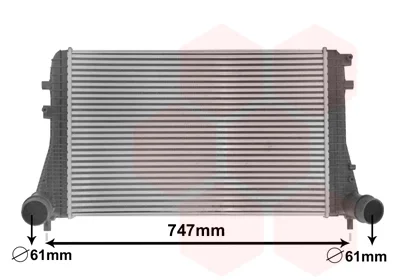 Радіатор інтеркулера VW Caddy III/IV 1.6/2.0 TDI 10- VAN WEZEL Van Wezel 58004306