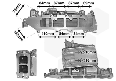 Радіатор інтеркулера Audi A3/Seat Leon/Skoda Kodiaq/Octavia 1.6/2.0TDI 12- VAN WEZEL Van Wezel 58004361