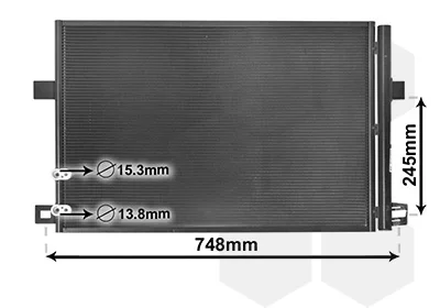 Радіатор кондиціонера (з осушувачем) VW Amarok 2.0TSI/2.0TDI/3.0TDI 10- VAN WEZEL Van Wezel 58005369