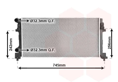 Радіатор охолодження VW Golf VII/Skoda Octavia 12- VAN WEZEL Van Wezel 58012340