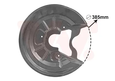 Захист гальмівного диска VAG 04-15 286mm LI.R Alu (вир-во) Van Wezel 7623373 (фото 1)