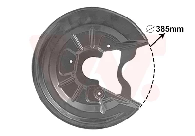 Захист гальмівного диска VAG 04-15 286mm LI.R Alu (вир-во) Van Wezel 7623373