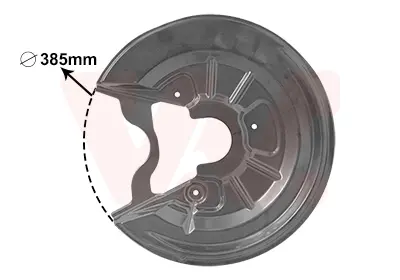 Захист гальмівного диска VAG 04-15 286mm RE.R Alu (вир-во) Van Wezel 7623374 (фото 1)
